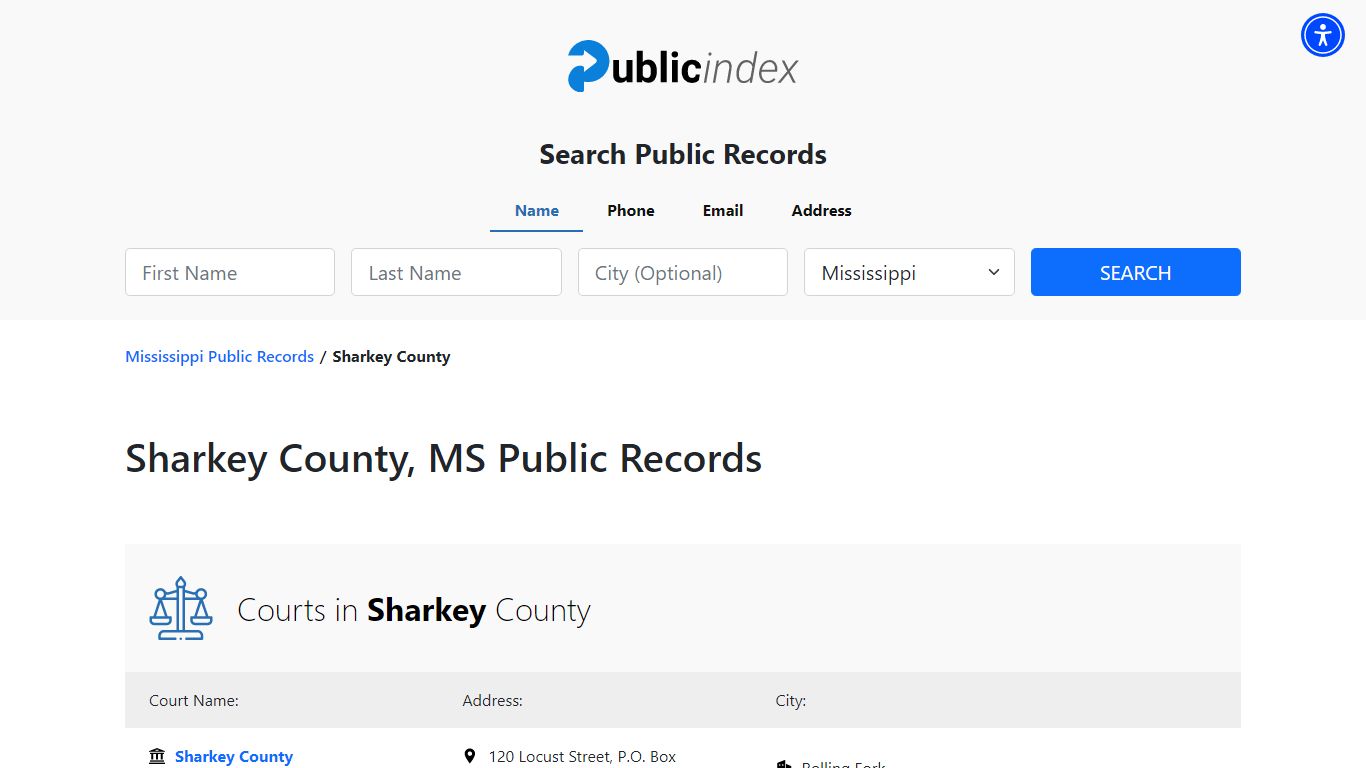 Sharkey County, MS Public Court, Arrest and Inmate Records - ThePublicIndex